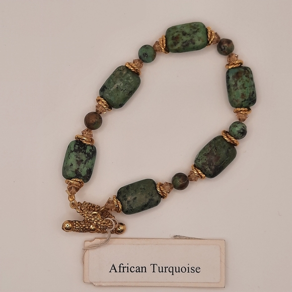 African Turquoise Braclet - Picture 4 of 7
